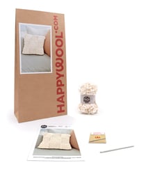 Kit Crochet Housse de Coussin Calgary ECRU TU