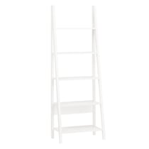 SoBuy FRG61-W Bibliothèque, Étagère style échelle, Étagère échelle, 5 étages