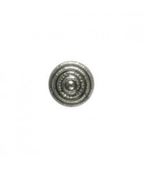 Carte de 6 boutons spirale argentée 11mm - Distrifil Argent