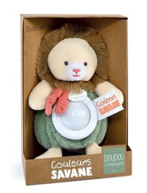 Peluche doudou veilleuse lion