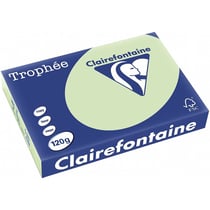 Ramette de papier - A4 - Vert golf - 120g - Impression - 250 feuilles - Clairefontaine Trophée
