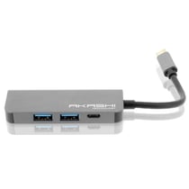 Hub USB Type C 4 en 1 Multiports HDMI 4K / USB 3.0 / Type-C Akashi - Gris