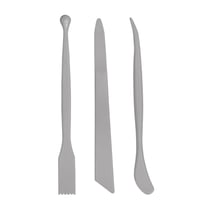 Outil de modélisation en plastique, gris granite, 6 pointes différentes, 3 pces