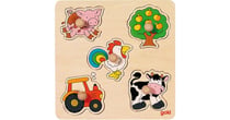 Puzzle 2D 5 pièces - Encastrement à la campagne - Goki