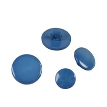 Bouton à queue nylon recylé bleu pétrole