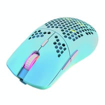 Souris Gaming Sans Fil RGB Légère Avec Batterie Longue Durée Bleu YONIS