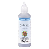 Window-Color easy paint, flacon 80 ml, argent brillant