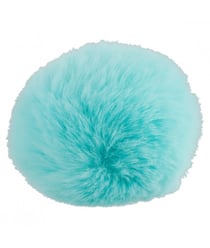 POMPONS imitation fourrure lapin 80 mm à l'unité - Union Knopf Aigue-marine
