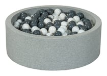 Piscine à balles Aire de jeu + 450 balles blanc,gris