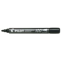 Lot de 12 Marqueurs permanent SCA-100 pointe ogive 1mm noir PILOT