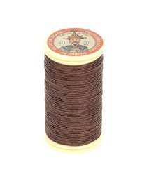 Fil lin glacé 30 m – Fil au Chinois – N° 40 – Fil de lin retors, lisse, résistant 205 Havane