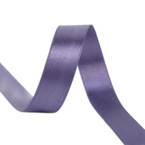 Bobine 40m ruban satin double face fabriqué en France gris violet