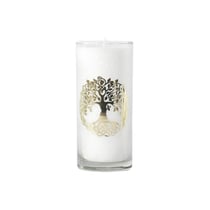 Bougie en Cire végétale Blanche Arbre de vie - Omsaé