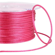 Bobine 100m queue de rat 2mm rose fluo