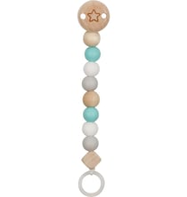 Accroche-tétine étoile turquoise - Goki