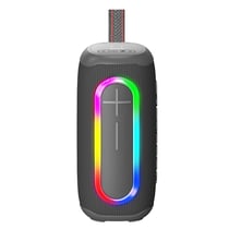 Enceinte Bluetooth Extérieur Étanche IPX6 10W Son Puissant Autonomie 6h Gris YONIS