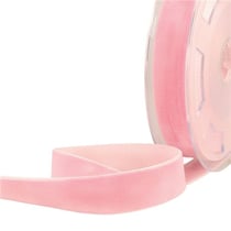 Bobine 10m Velours haute densité rose
