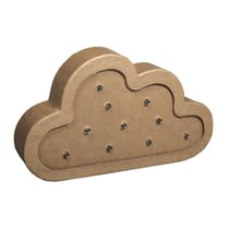 Papier - mâché Lumière Nuage, FSC Rec 100%, kraft, 20x3x11,5cm
