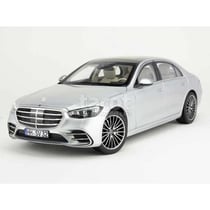 Voiture miniature de collection - NOREV - Mercedes S Class AMG Line W222 2021 - Échelle 1/18 - Gris métallisé - Métal monté