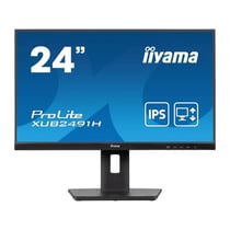 Écran PC - IIYAMA - XUB2491H-B1 - 23,8 FHD - IPS - 100Hz - 0,5ms - HDMI/DP - VESA 100x100 - Pied réglable + Pivot - Noir