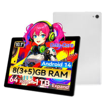 Tablette tactile KOTSREN Android 14 WiFi 6 Blanc 10.1 pouces