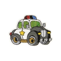 Ecusson thermocollant véhicule police 3x5cm
