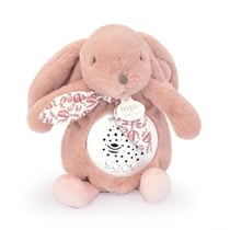 Veilleuse Lapin Musicale Projection mur avec chansons Douces - Rose poudré