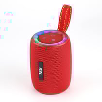 Enceinte Bluetooth Portable Sans Fil Extérieur Rouge Avec Lumières LED Rouge YONIS