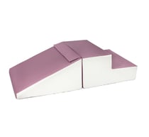 Set de 2 grands blocs en mousse blanc gris violet - Velinda