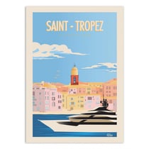Affiche 30x40 cm - Saint-Tropez - Turo
