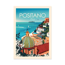 Affiche 50x70 cm - Positano Italy - Studio Inception