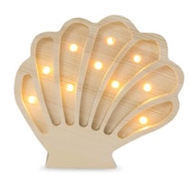 Lampe Veilleuse Coquillage Bois côtier