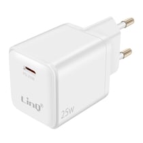 LinQ Chargeur Secteur USB-C Power Delivery 25W Charge Rapide Compact Blanc