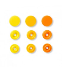 Bouton pression Color Snaps Love 12,4mm X 30 - Prym - certifié Oeko-Tex Jaune A orange multicolore