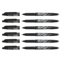 Lot de 6 stylos roller FriXion Ball 0,7 mm Pilot – Noir