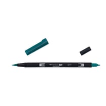 Lot de 6 feutres dessin double pointe - TOMBOW - ABT Dual Brush Pen 277 vert foncé