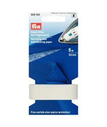 Bande thermocollante Prym - 20 mm x 5 m - Blanc