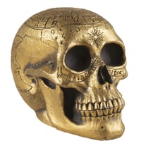 Crâne décoré - doré