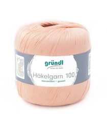 HAKELGARN 100 fil coton à crocheter - Grundl - certifié Oeko-Tex 112 Rose