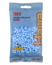 1 000 perles à repasser standard MIDI (Ø5 mm) Bleu Glacier