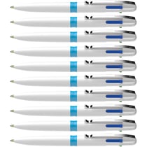 10 stylos bille 4 couleurs - Pointe moyenne - Take 4 - Schneider