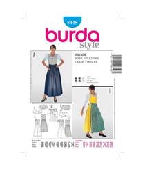 Patron Burda 8448 Ensemble bavarois taille n°FR 38-54