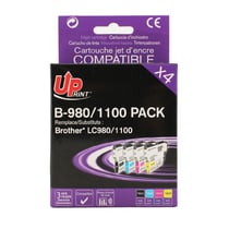 Brother LC980/1100 pack de 4 cartouches compatibles UpPrint