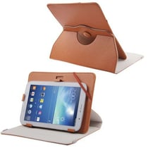 Housse Tablette Tactile 8 Pouces Support Universel Housse Intégrale 360° Marron YONIS
