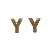 Lettres en cire - Y - , or, 9mm, 2 pces
