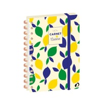 Carnet de cuisine - Spiralé - Français - Carnets thématiques - Multicolore - 15x21 cm - Papier Clairefontaine blanc - Fabrication française -  Quo Vadis