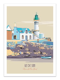 Affiche 30 x 40 cm - Ile de Sein - Artmoric
