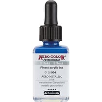 Encre acrylique - Extra-fine - Bleu métallique - 28 904 - Aéro Color Pro - Schmincke