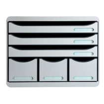 Module de classement Storebox 6 tiroirs Office - Gris lumière - Exacompta