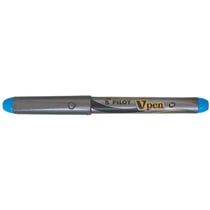 Stylo plume jetable PILOT - V-Pen - Turquoise - Pointe moyenne